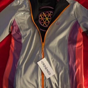 Crowned athletics Geo jacket